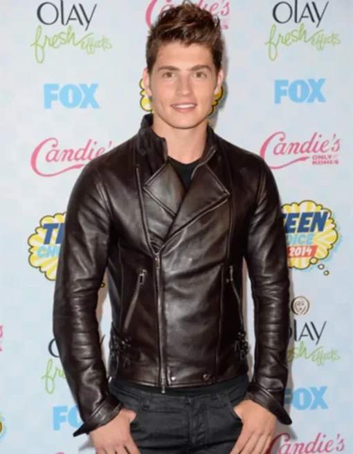 Gregg Sulkin Teen Choice Awards Leather Jacket