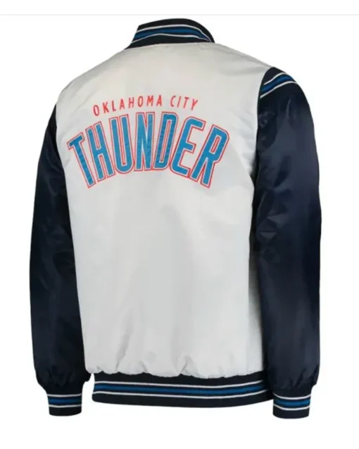 Huels Oklahoma City Thunder Satin Varsity Jacket