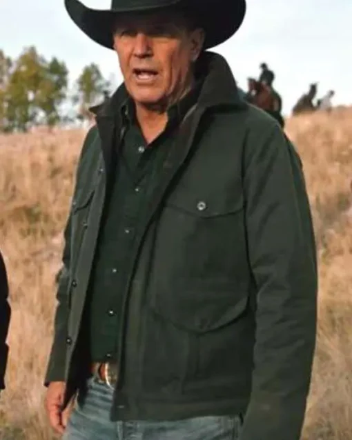 John Dutton Yellowstone Green Cotton Jacket