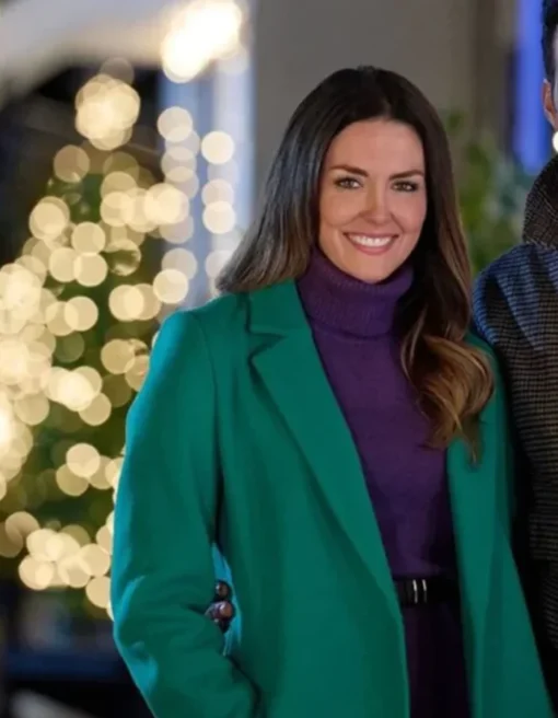 Long Lost Christmas 2022 Taylor Cole Green Coat