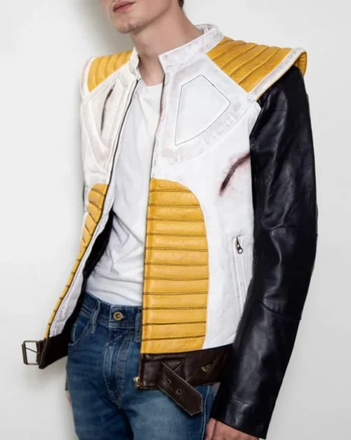 Mens Dragon Ball Z Vegeta Leather Jacket On Sale