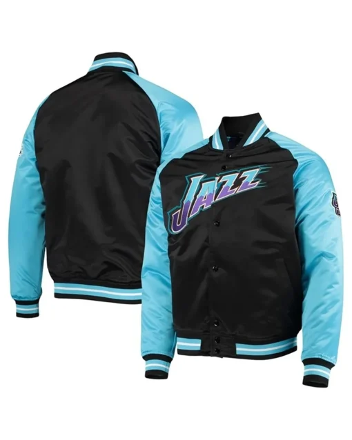 Mia Hall Utah Jazz Full-Snap Varsity Jacket