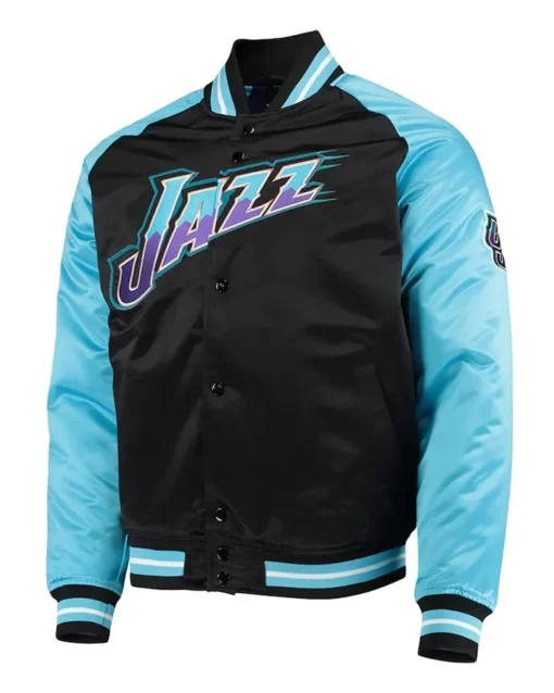 Mia Hall Utah Jazz Full-Snap Varsity Jacket