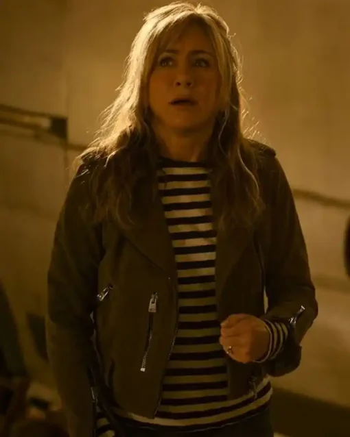 Murder Mystery 2 Jennifer Aniston Suede Jacket