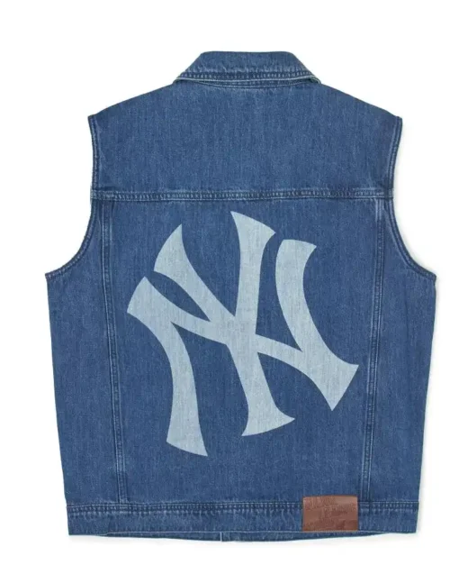 New York Yankees Denim Vest on sale