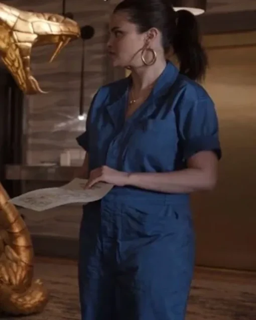 Only Murders in the Building S03 Selena Gomez Blue Jumpsuit On Sale