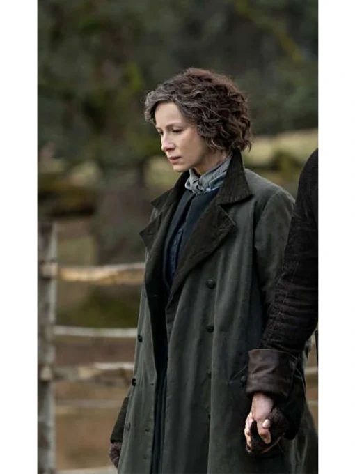 Outlander S07 Claire Randall Green Coat for sale