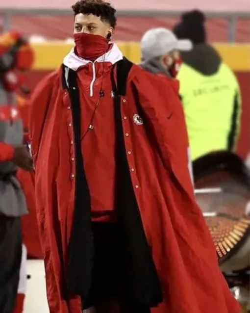 Patrick Mahomes Chiefs Sideline Cape Coat