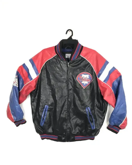 Philadelphia Phillies Faux-leather Jacket On Sale