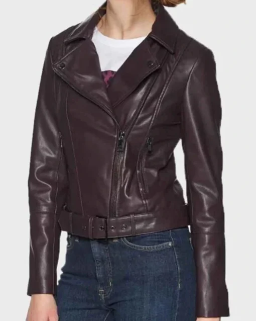 Riverdale S05 Betty Cooper Coffee Brown Biker Leather Jacket