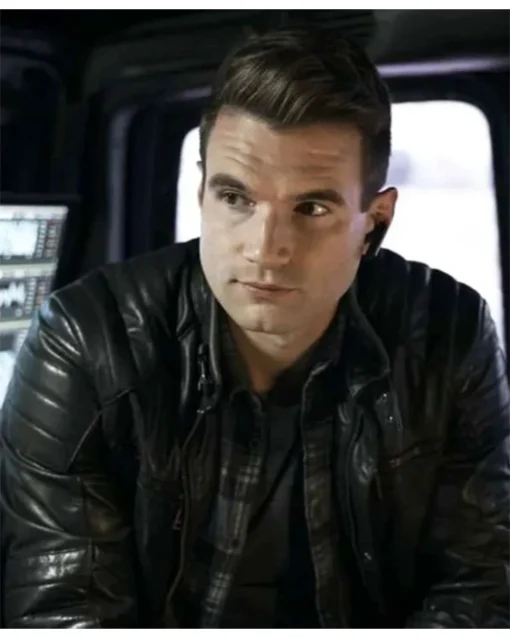 S.W.A.T. S03 Alex Russell Black Leather Jacket