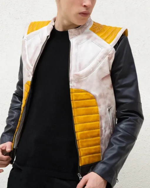 Shop Mens Dragon Ball Z Vegeta Leather Jacket