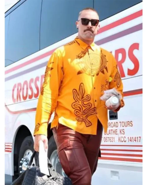 Travis Kelce Sun Orange Print Shirt