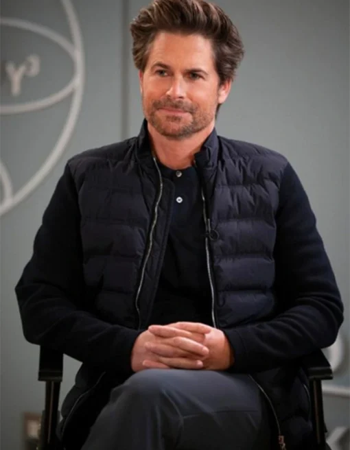 Unstable 2023 Rob Lowe Black Puffer Jacket