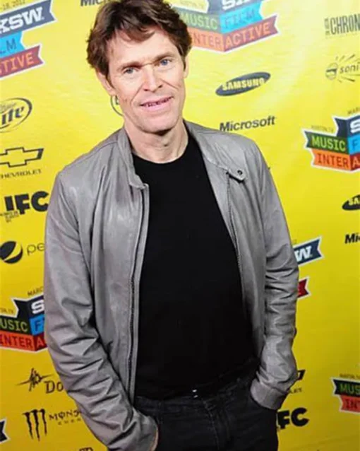 Willem Dafoe Leather Jacket