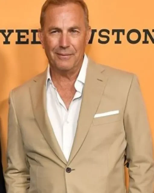 Yellowstone John Dutton Beige Brown Suit