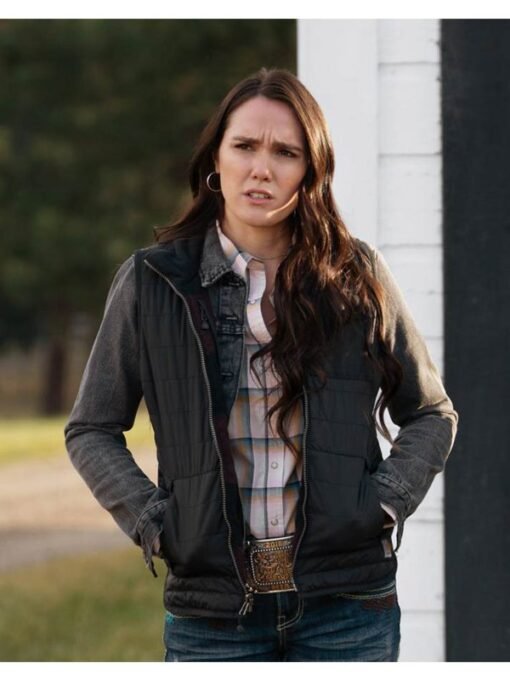 Yellowstone-S03-Eden-Brolin-Black-Vest