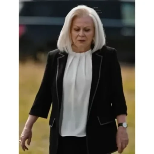 Yellowstone S04 Jacki Weaver Black Blazer Coat