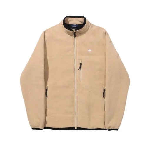 Beige Fleece Jacket For Sale