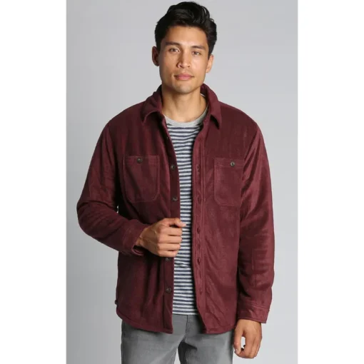 Fleece Shirt Jacket For Men