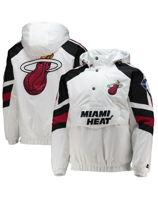 Hosea Doyle Miami Heat White Pullover Jacket