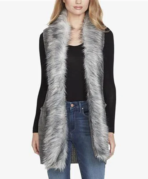 Jessica Simpson Faux Fur Vest