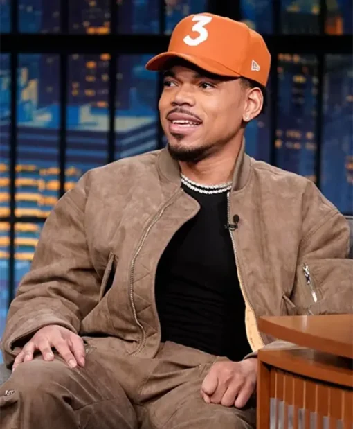 Late Night with Seth Meyers Chance The Rapper Brown Jacket