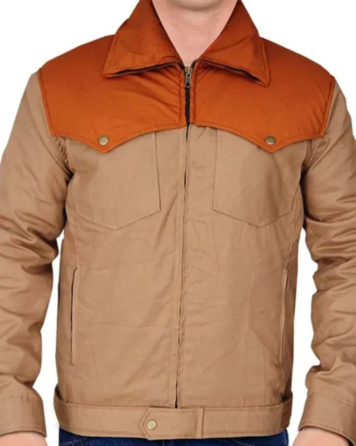 Men Yellowstone S03 Ep08 John Dutton Brown Leather Jacket For Sale