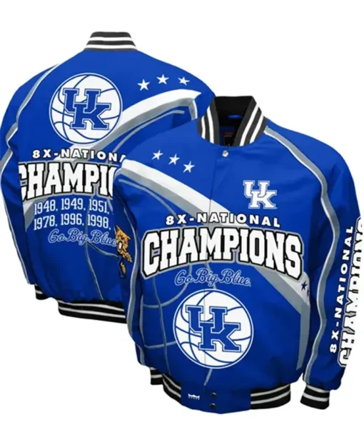 NCAA Kentucky Wildcats National Champions Full-Snap Jacket