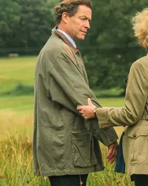 The Crown S05 Prince Charles Green Cotton Jacket Side