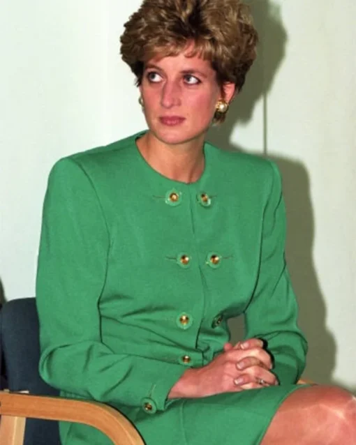 The Crown S05 Princess Diana Green jacket