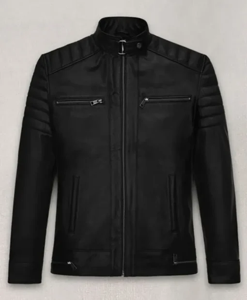 Top G Andrew Tate Black Biker Leather Jacket On Sale