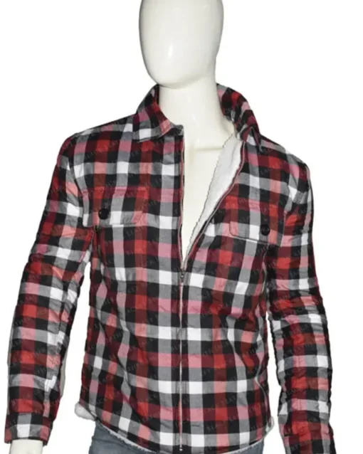 Yellowstone S03 Ryan Bingham Red Plaid Jacket Front