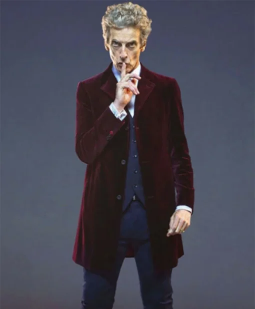 12 Doctor Maroon Velvet Coat Main