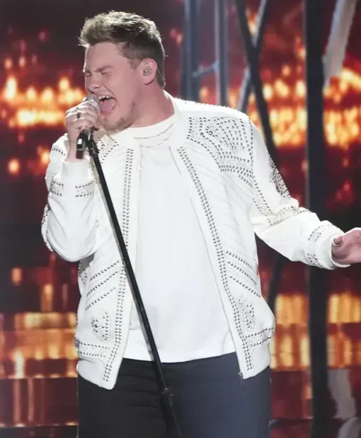 American Idol 2023 Zachariah Smith White Jacket