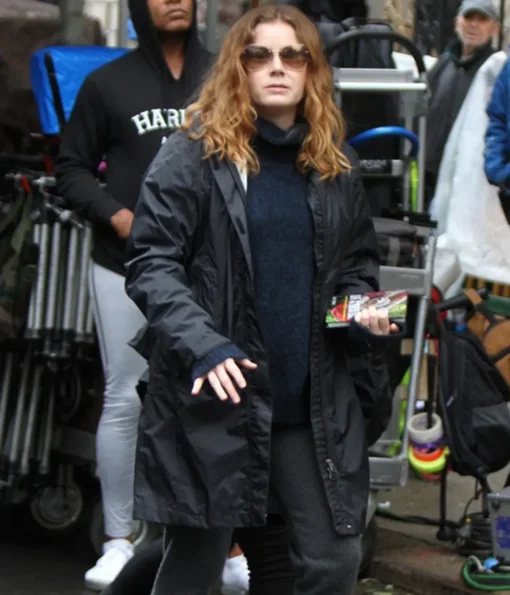 Amy Adams The Woman in the Window Black Parachute Coat