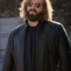 Angus Sampson The Lincoln Lawyer S02 Black Leather Jacket For Sale