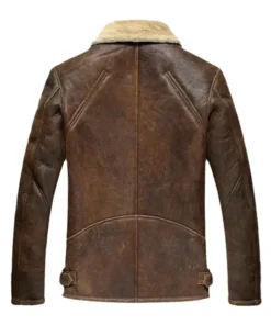 Aquaman-Justice-League-Brown-Leather-Fur-Jacket-Back