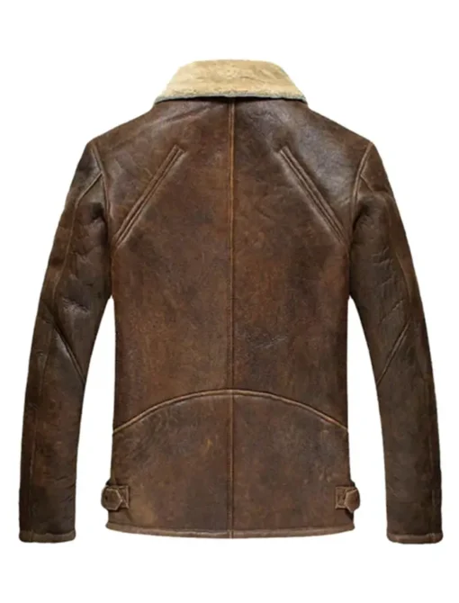 Aquaman-Justice-League-Brown-Leather-Fur-Jacket-Back