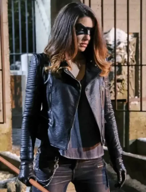 Juliana Harkavy Arrow Season 6 Leather Jacket