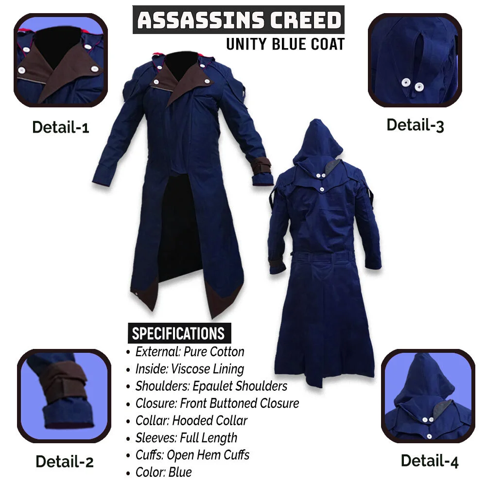 Assassins Creed Unity Blue Coat