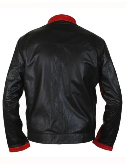 Batman The Dark Knight Red Cafe Racer Biker Jacket Back