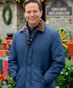 Brad A Merry Scottish Christmas 2023 Blue Quilted Jacket