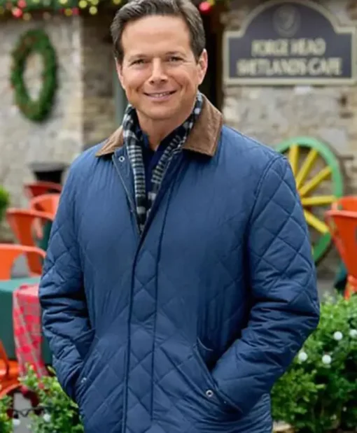 Brad A Merry Scottish Christmas 2023 Blue Quilted Jacket