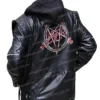 Buffy The Vampire Slayer Black Leather Jacket Back Side