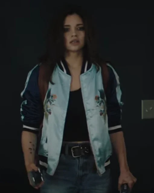 Dead Money 2024 India Eisley Floral Bomber Jacket