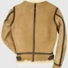 Buy Now Randy Tan Brown Suede Leather SF Bomber Jacket