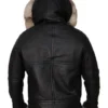 Buy Robert All Black Shearling B3 Parka Jacket