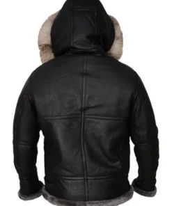 Buy Robert All Black Shearling B3 Parka Jacket