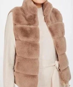 Buy-Taupe-Fur-Vest-Sale